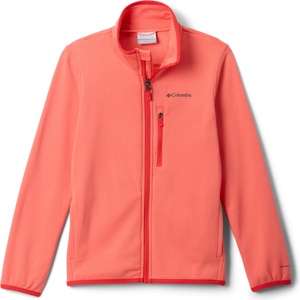 Columbia Детско поларено яке Columbia Kid's Essential Hike Grid Fleece Full Zip Fleece jacket - Hot Coral - размер XXS (703-6866-0211)