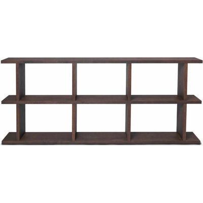Ferm Living Knihovna Kona Bookcase 3x2, dark stained
