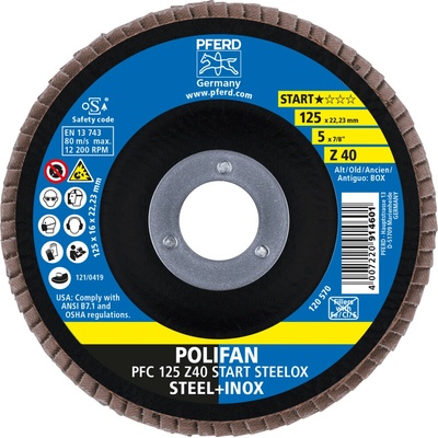 Pferd lamelový brúsny kotúč 125 mm Z40 69300934