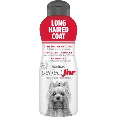 TropiClean PerfectFur šampon pro dlouhosrsté psy 473 ml