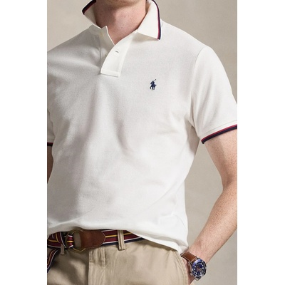 Памучна тениска с яка Polo Ralph Lauren (710842621)