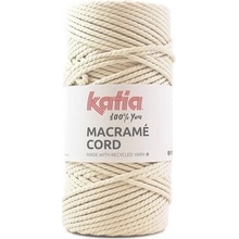 MACRAME CORD 4mm Katia Farby MACRAME CORD: 100 smotanová