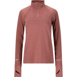 ENDURANCE Дамска тениска ENDURANCE Women's Canna V2.0 Melange Midlayer Running shirt - Rose Taupe - размер 42 (EU) (916-4750-0415)