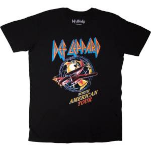 Def Leppard North American Tour (Back Print) Black M Риза (DEFLTS60MB02)