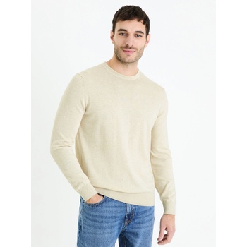 Celio Кремав мъжки основен пуловер Celio Decoton Celio | Byal | МЪЖЕ | XXL