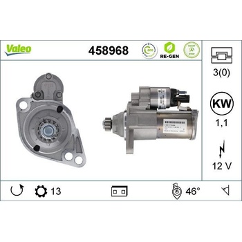 Štartér VALEO 458968