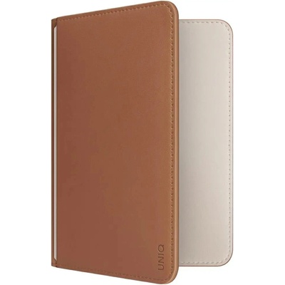 Uniq УНИКАЛЕН калъф за паспорт Belmont с Apple Find My RFID Blocking Caramel Beige (8886463691052)