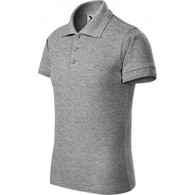 Malfini Pique Polo 222 tmavo sivý melír