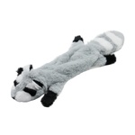 Uniq Pets Plush Dog Toy Rustly Rustling Raccoon плюшена шумоляща играчка миеща мечка за кучета, 42 x 13 x 3 cm