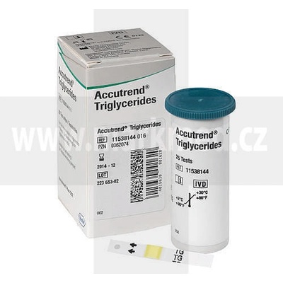 Accutrend testovací proužky Triglyceridy 25 ks