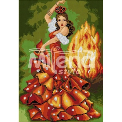 Milena Style Фламенко - гоблен със схема конци Ariadna 1: 1