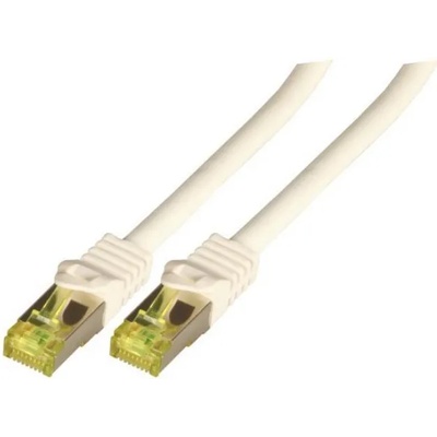RJ45 Пач корда S-FTP, кат. 6A, LSZH, кат. 7 Raw cable, бяла & mdash; 10 метра (MK7001.10W)