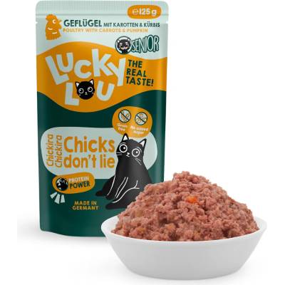 Lucky Lou Senior 16 x hydinové 125 g