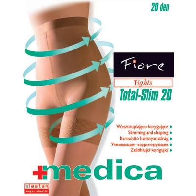 Fiore TOTAL SLIM 20 DEN grafit-tmavě šedé