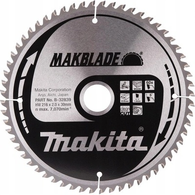 Makita Pilový kotouč Makblade 216x30 60 zubů B-32839