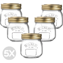 Kilner Zvýhodnený multipack zaváracie poháre so skrutkovacím vekom 5x 250ml