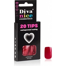 Diva & Nice Cosmetics Nalepovací umělé nehty TIPS 20 vínová 02