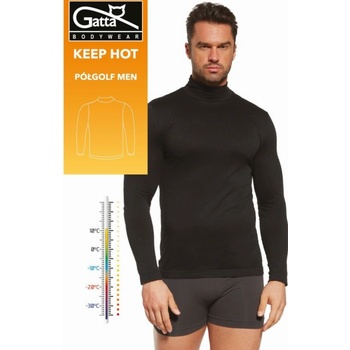 Gatta Bodywear Мъжко поло pŁgolf men keep hot blackeh-74136-black - Черен, размер m