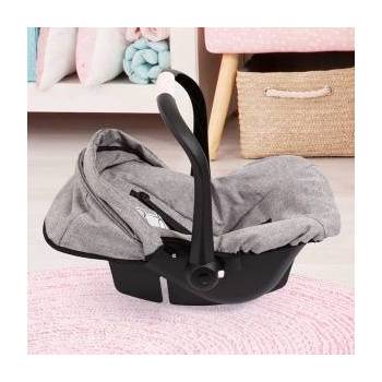 Bayer Car Seat for Nosidelko Doll with Canopy Grey with Crown 67910AA