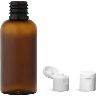 Via Plastová lahvička hněda s bílým dávkovacím víčkem 50 ml