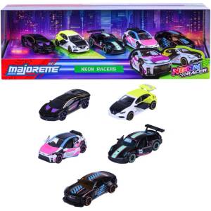 Majorette Комплект 5 колички Neon Racer Majorette 8504105004