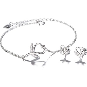 Silenti Jewelry Сребърен комплект "Лалета