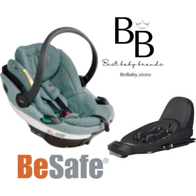 BeSafe GO BEYOND 2025 + Isofixová základna sea green mélange