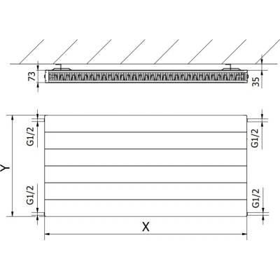 Mexen Line CL21 W421L-050-060-00 500 mm x 600 mm