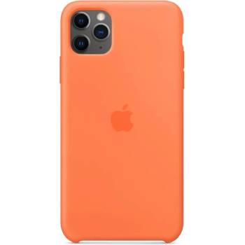 Apple Оригинален Силиконов Калъф за iPhone 11 Pro Max, Silicone Case MY112ZM/A, Оранжев (MY112ZM/A)