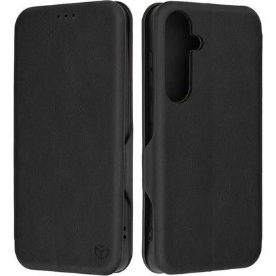 Techsuit Кожен Калъф за Samsung S24 Plus, Tech-Protect Techsuit Safe Book Case, Черен (5949419078284)