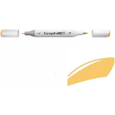 Lihová fixa GRAPH'IT oboustranná Brush & Fine, Beach