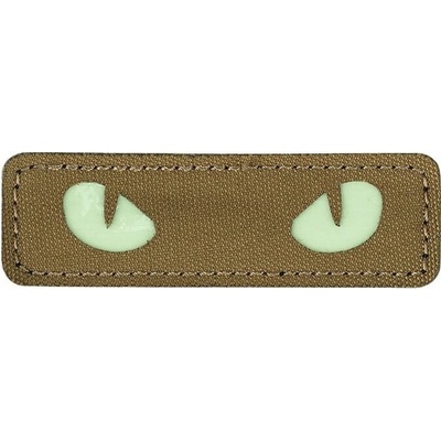 101INC nášivka CAT EYES velcro COYOTE - GLOW IN THE DARK
