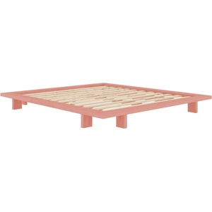 Karup Design Светлорозово двойно легло от масивен бор с включена подматрачна рамка 180x200 cm Japan - Karup Design (270405180200)