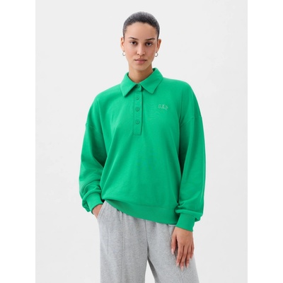 GAP Mikina s golierom Oversize zelená
