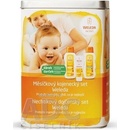 Weleda Nechtíkový dojčenský set kúpeľ 200 ml + olej 200 ml + krém 75 ml + darček - plienka darčeková sada