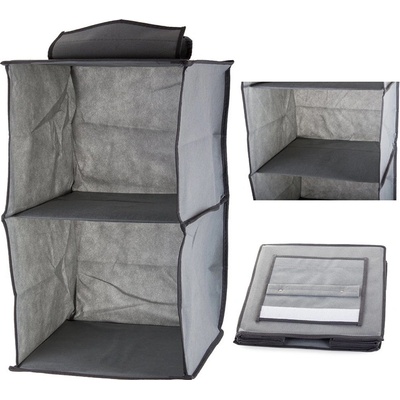 Verk 01324 Závěsný organizér s 2 přihrádkami 30x30x50cm šedá