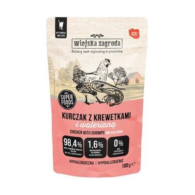 Wiejska Zagroda Kuře s krevetami a kozlíkem lékařským 100 g