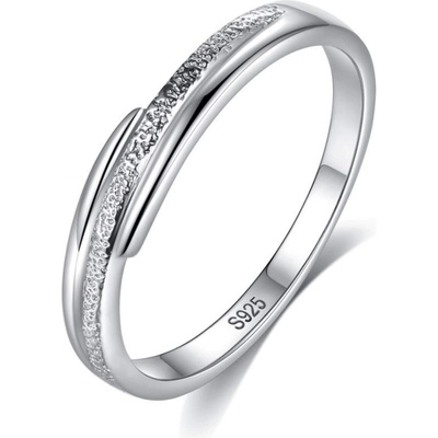 Silenti Jewelry Сребърен пръстен "Постоянство" - 8 - 57мм (18.1мм диам. )