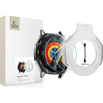 Tech-Protect Szklo hartowane tech-protect easy set+ 2-pack huawei watch gt 5 (46 mm) clear (5906302318957)