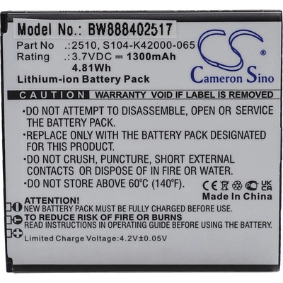 VHBW Батерия за Wiko Sunny 2, 1300 mAh (888402517)