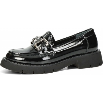 ETIMEĒ dámské lakované mokasíny černé