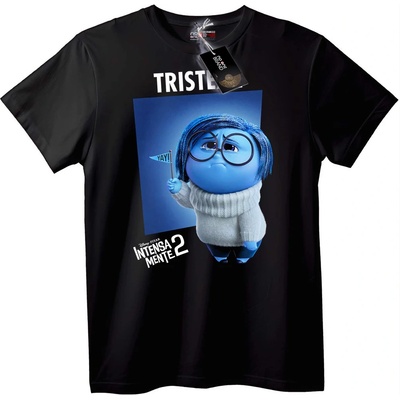 NOONEBRAND Тениска Тъга от Обърнати Емоции 2 - XL, White