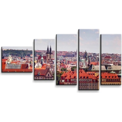 Sablio Obraz - 5-dílný Praha - 100x60 cm