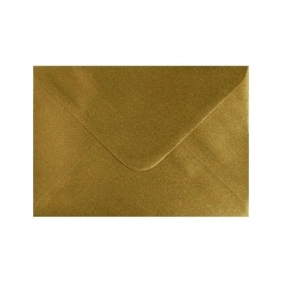 Obálka farebná C7 120g,82x113mm vlhčiace lepenie,zlatá(bal=5ks)