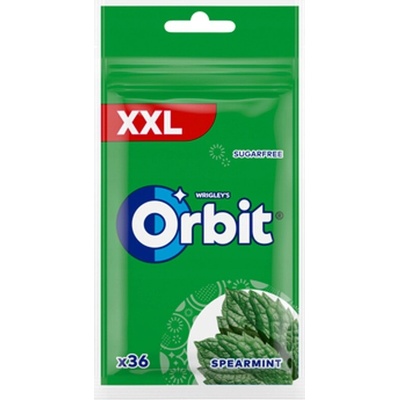 Orbit žuvačky Spearmint XXL mätová 36 dražé bez cukru 50 g