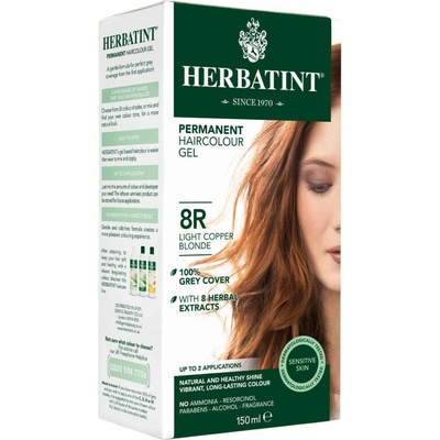 Herbatint permanentná farba na vlasy svetle medená blond 8R 150 ml