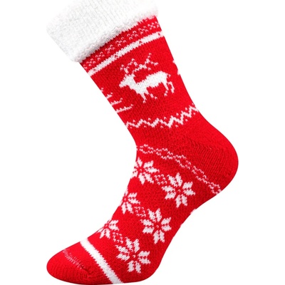 Boma Vánoční ponožky Norway červená