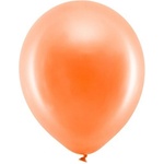 Party Deco Латексови Балони Металик, Оранжево 30см (rb30m-005)