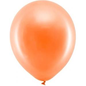 Party Deco Латексови Балони Металик, Оранжево 30см (rb30m-005)