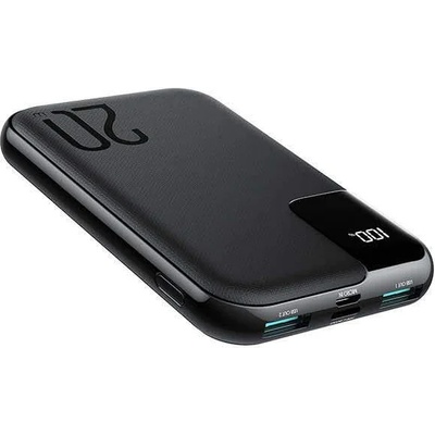 JOYROOM 20W Fast Charging Power Bank 10000 mAh - преносима външна батерия с USB-C порт, и 2xUSB-A изхода (черен)